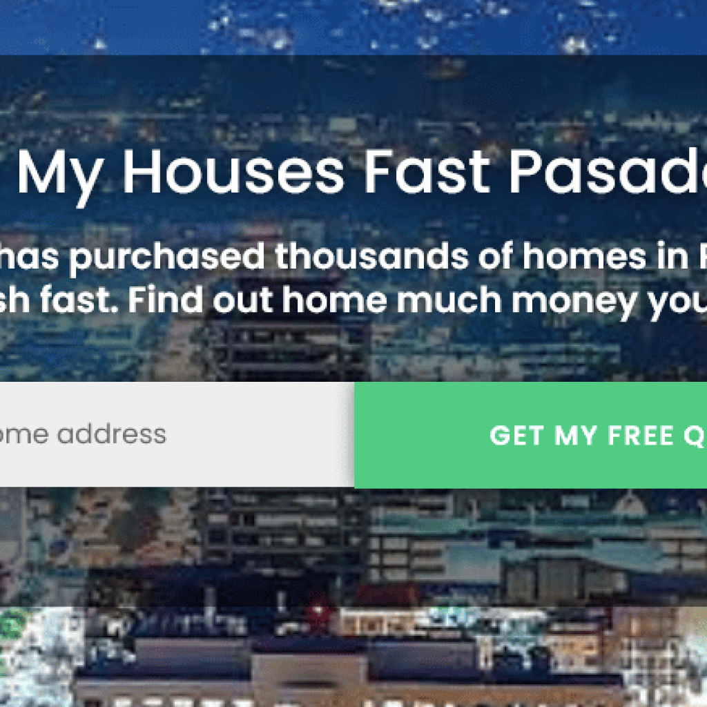 Vendo mi casa rápido en Pasadena Vendo mi casa en Pasadena, California.