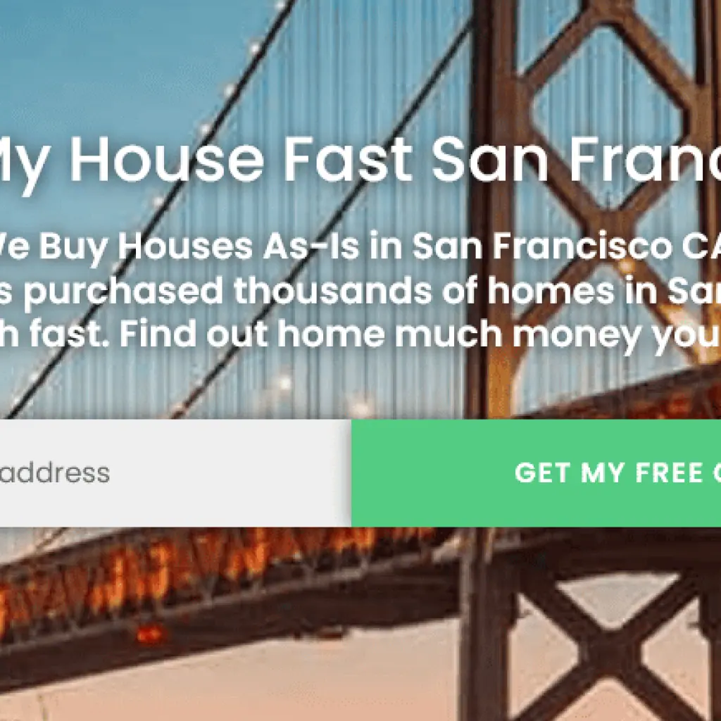 Vendo mi casa rápido en San Francisco Vende tu casa en San Francisco ahora.