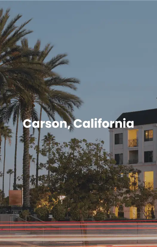 Carson,California Street view of a building in Carson California.