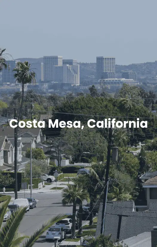 Costa Mesa, California Vista panorámica de Costa Mesa, California.