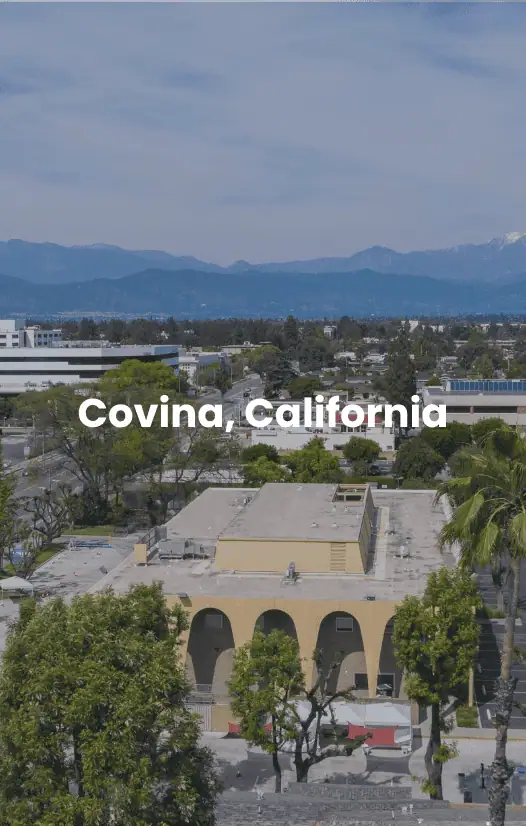 Covina, California Vista aérea de Covina, California.