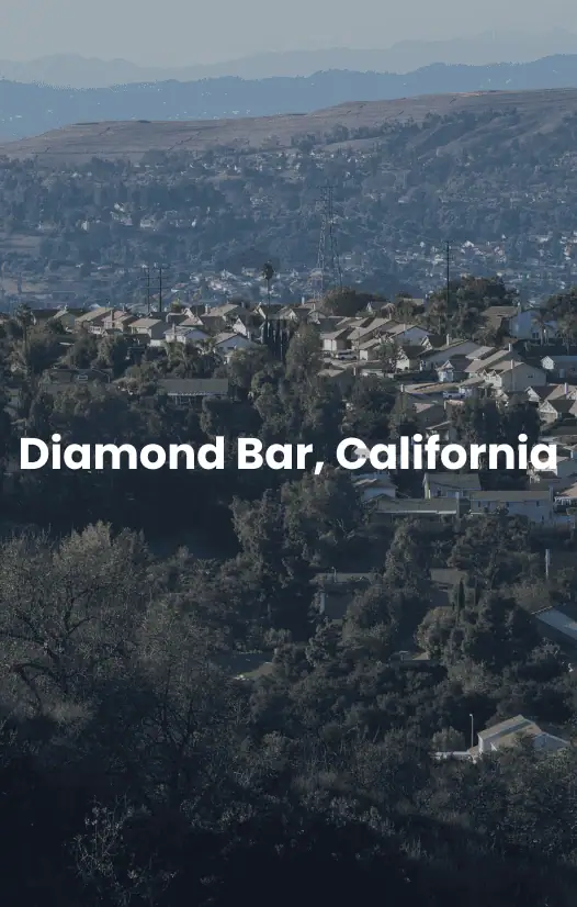 Diamond Bar, California Vista aérea de Diamond Bar, California.