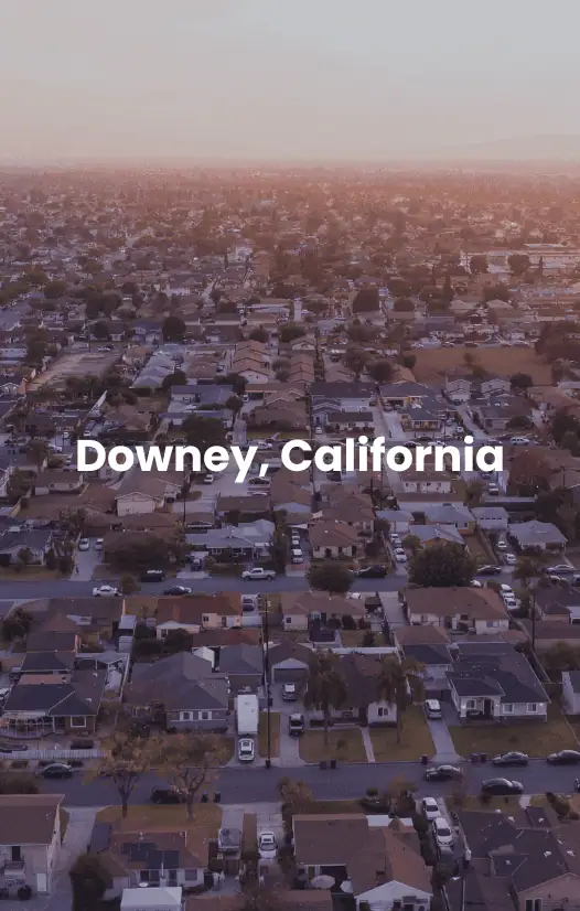 Downey, California Drove view of Downey California.