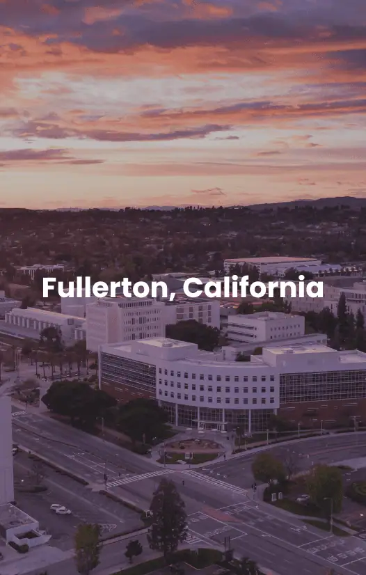Fullerton, California Vista panorámica de Fullerton, California.