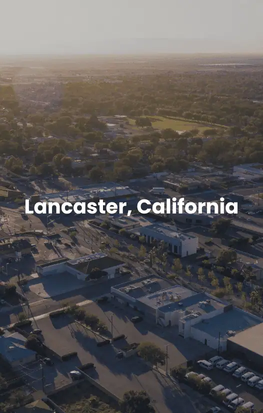 Lancaster, California Vista aérea de Lancaster, California.