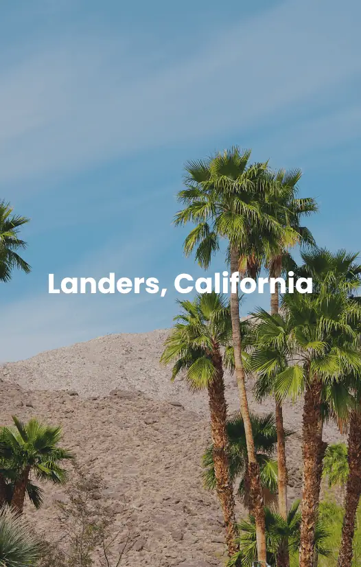 Landers, California Vista de las montañas en Landers, California.