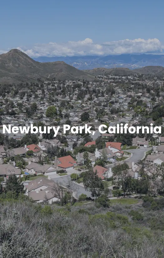 Newbury Park, California Newbury Park birds eye view.