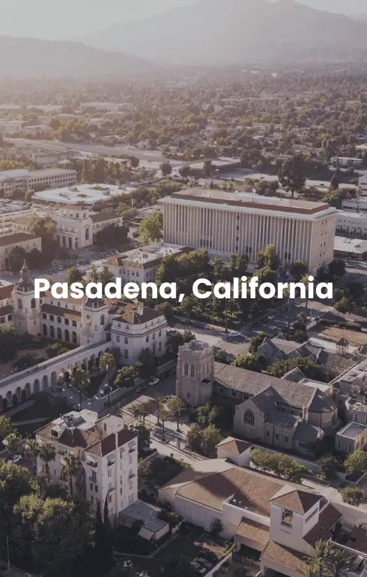 Pasadena, California Vista aérea de Pasadena, California.