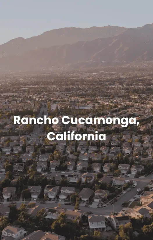 Rancho Cucamonga Birds eye view of Rancho Cucamonga.