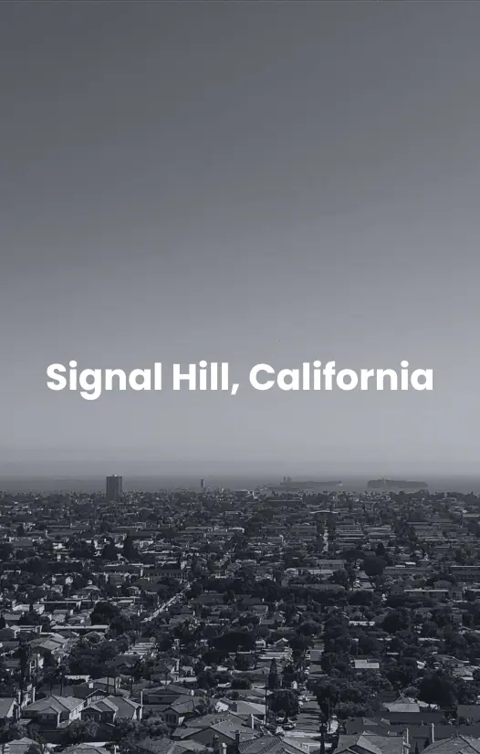 Colina de señal, California Vista de Signal Hill, California.