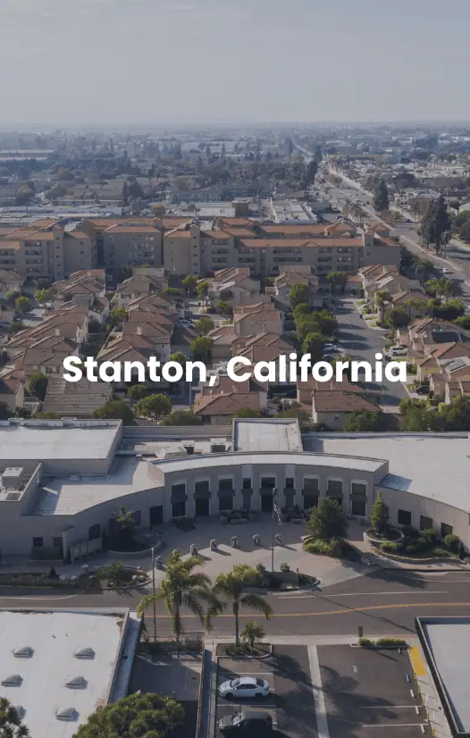 Stanton, California Birds eye view Stanton California