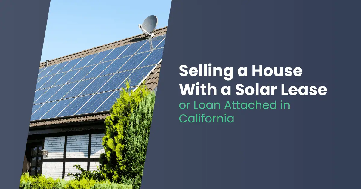 Una casa en California con paneles solares en el tejado aparece en el centro de una imagen destacada del blog.